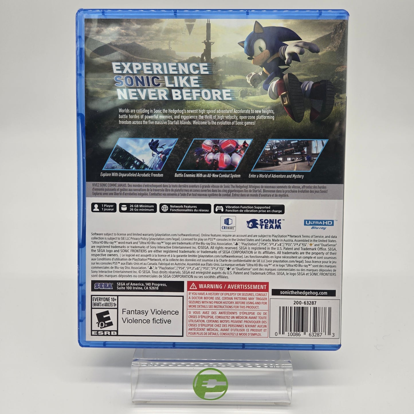 Sonic Frontiers (Sony PlayStation 5 PS5, 2022)