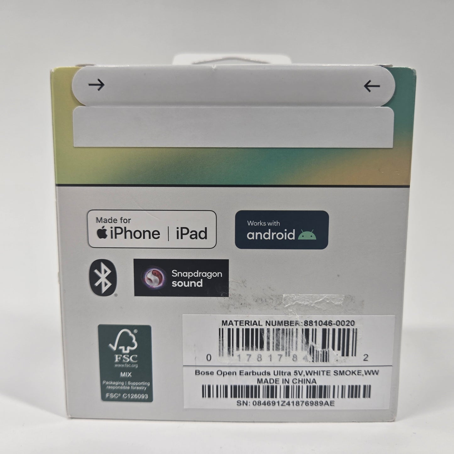 New Bose Ultra Wireless Open Earbuds On-Ear Wireless Bluetooth Headphones White