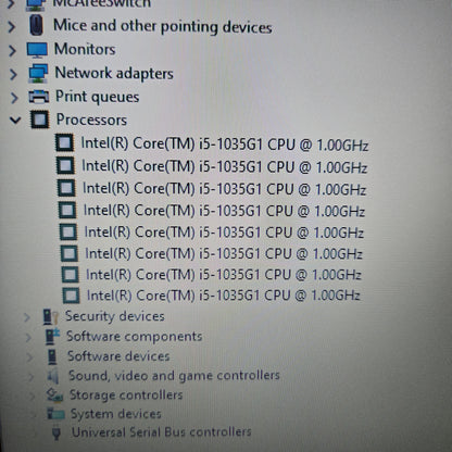 Lenovo IdeaPad 81WE 15.6" i5-1035G1 1.0GHz 12GB RAM 256GB SSD